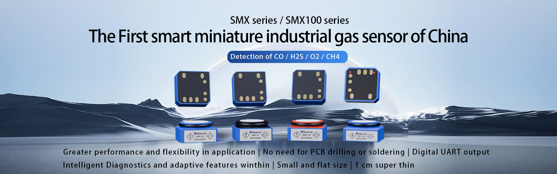 SMX100 Series Miniature Industrial Intelligent Gas Sensors