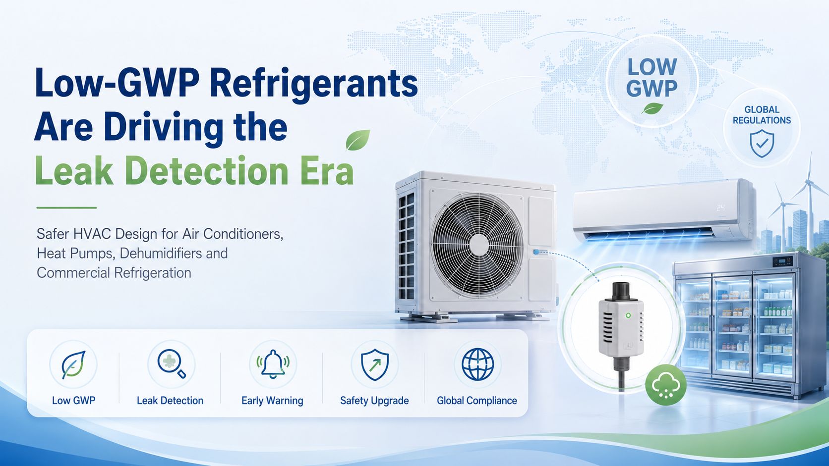 Low-GWP Refrigerants Are Reshaping HVAC Safety: Why Refrigerant Monitoring Matters More Than Ever