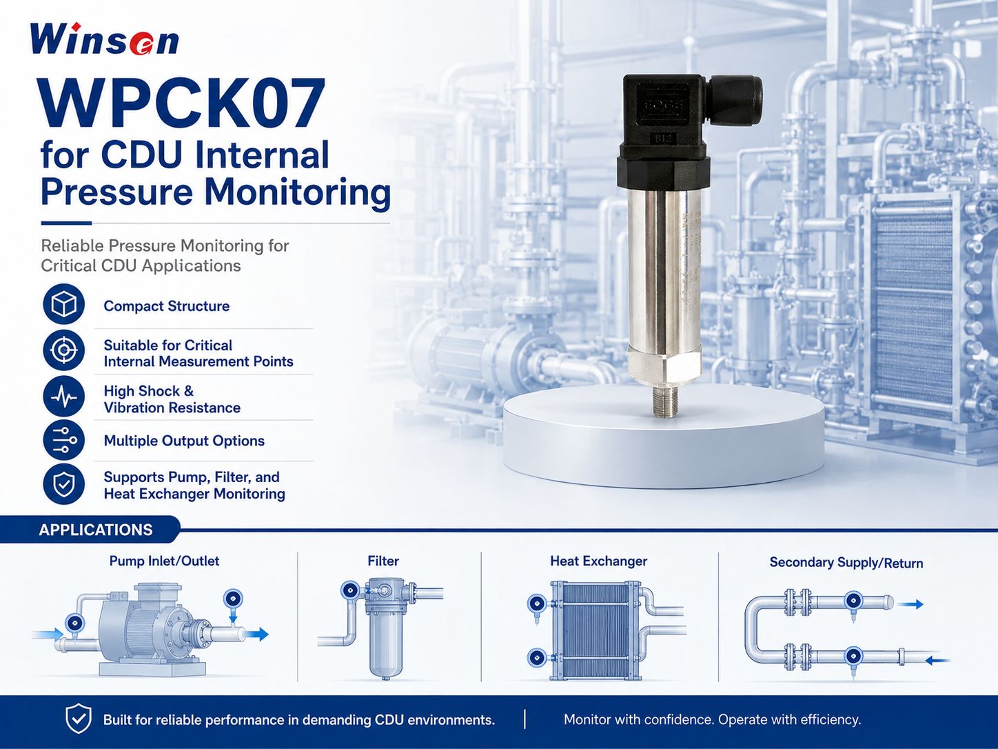 WPCK07 CDU Internal Pressure Monitoring
