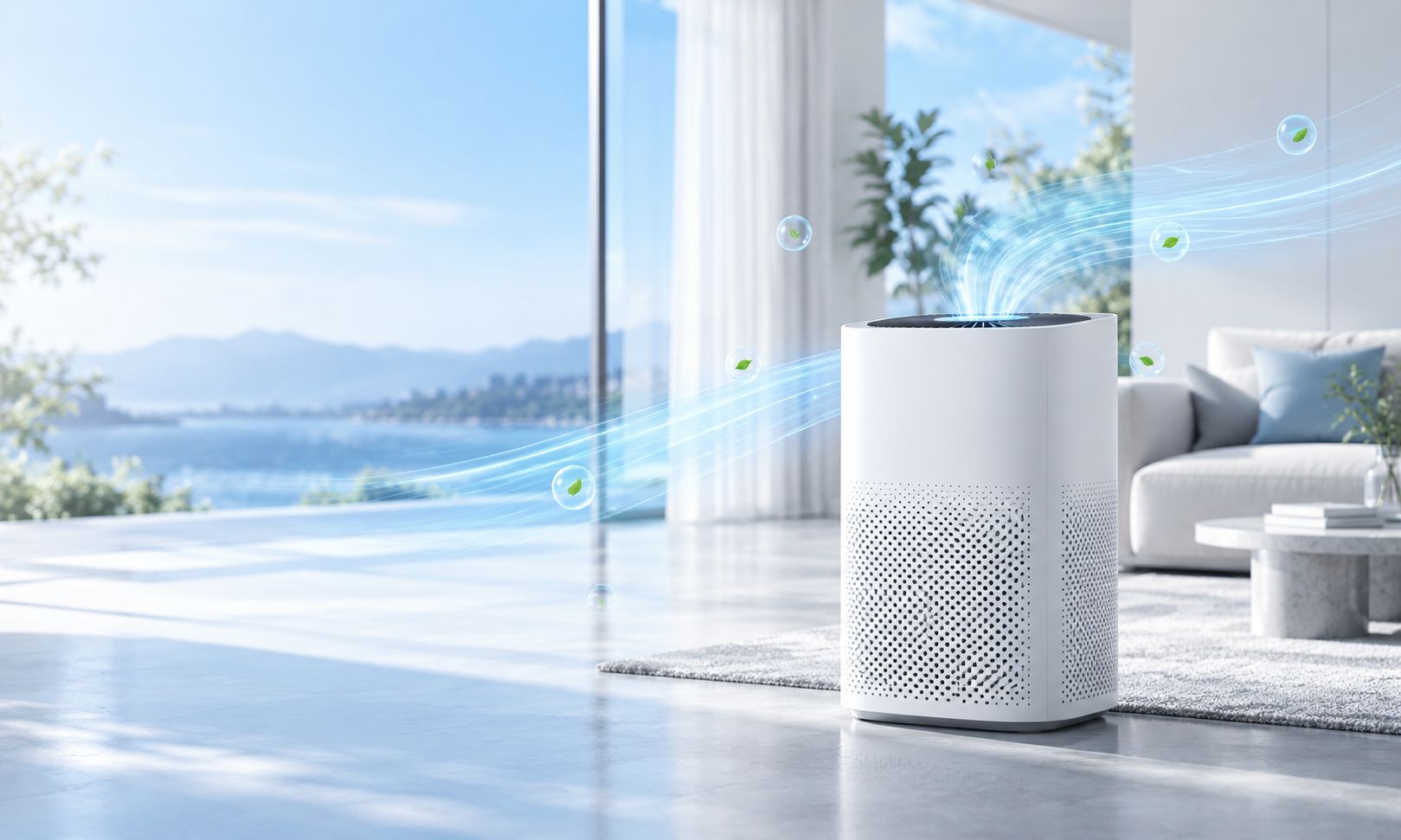 Smart air purifier sensor solution for residential air purification