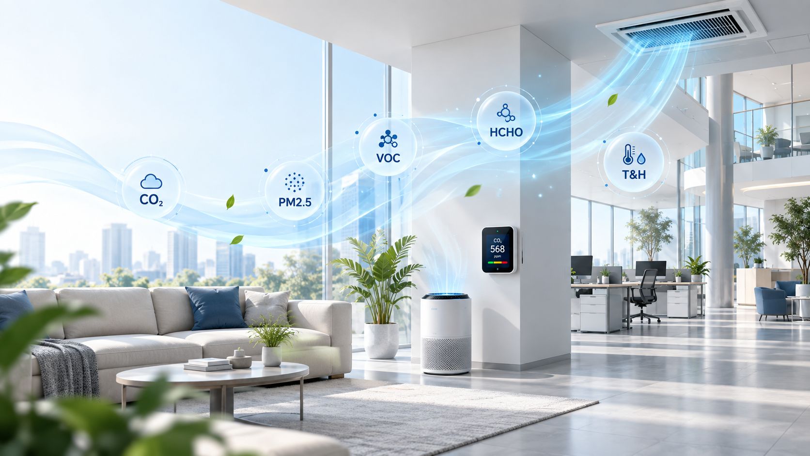 Winsen indoor air quality sensor solutions for HVAC air purifiers and IAQ monitoring